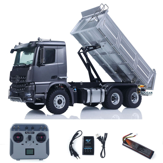 US Stock New 2.4G RC Electric Lifting Dumper 5702 Model 1:14 6*6 Remote Control Tipper Lifting Rod Vehicle Sound Light Motor RTR Car Toy