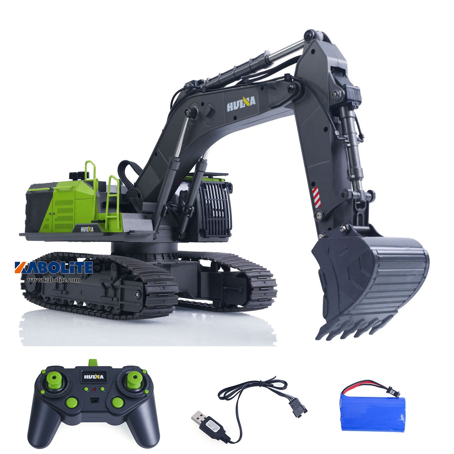 IN Stock HUINA 1593 1/14 RC Excavator 28CH Digger Model with Light Sound 2.4G Radio Controller for Construction Vehicle Hobbyists