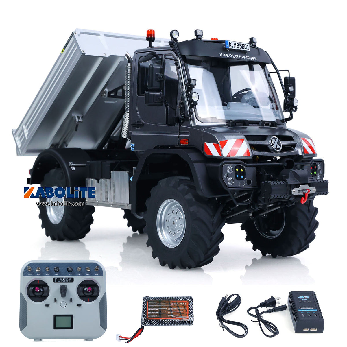 KABOLITE 5501 1/14 4X4 RC Off Road Crawler Truck with FS L12 Remote Controller