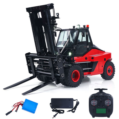 Fast Free Shipping for EU Kabolite K180-100 1/14 4X2 Remote Control Hydraulic Forklift 3-Way Vavles RTR Flysky ST8 Radio Controller Light Sound System
