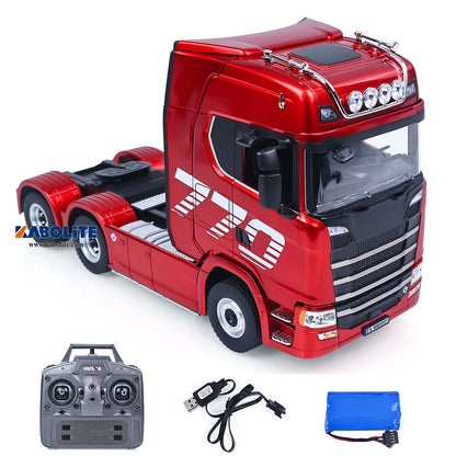 US Stock HUINA 1/18 Radio Controlled Tractor Truck 1501PRO RTR 6*4 Plastic 2.4G 19CH RC Lorry Model Light Sound System