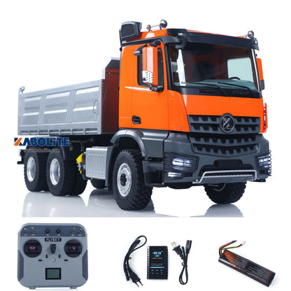 US Stock 1/14 2.4G Remote Control Electric Lifting Dumper 5702 RTR Car Model 6*6 Tipper Vehicle 2 Speed Sound Light Motor