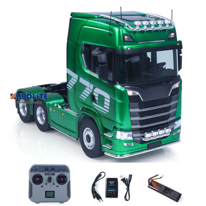 Fast Free Shipping for EU 1/14 KABOLITE 770S 100 6X6 RC Tractor Truck Romote Control RTR Vehicle Model 2 Speed Axle Locks Metal Chassis Rail Openable Door