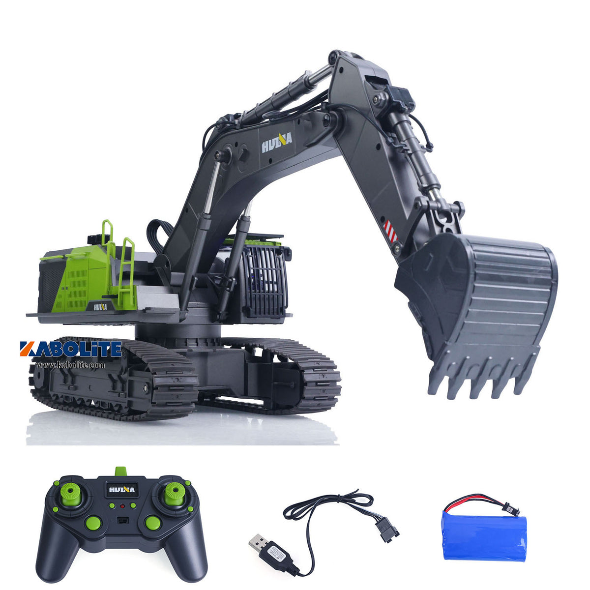 Limited-Time Sale US Stock HUINA 1593 1/14 RC Excavator 28CH Digger Model with Light Sound 2.4G Radio Controller for Construction Vehicle Hobbyists