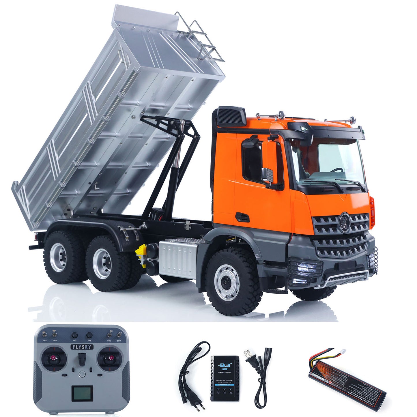 Big Discount Fast Free Shipping for EU 1/14 2.4G Remote Control Electric Lifting Dumper 5702 Model 6*6 Tipper Vehicle 2Speed Sound Light Motor RTR Car Gifts Adults