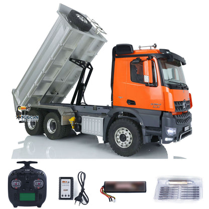 1/14 Kabolite 6*6 Hydraulic RC Dump Truck K3364 Remote Control Tipper 2Speed RTR Model Axle Lock Light Sound System ST8 Radio Battery