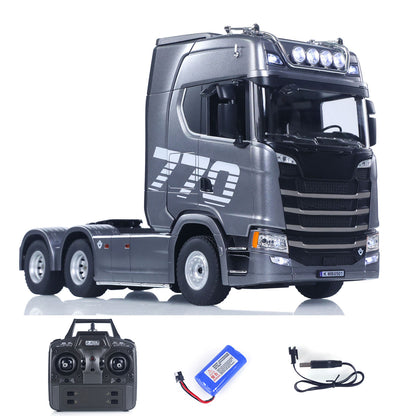 Finished Model RTR HUINA Electric 1/18 Remote Control Tractor Truck 1501PRO 6X4 RC Lorry Vehicle Light Sound Effect Battery