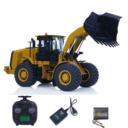 Flash Sale IN STOCK KABOLITE K966 2.4G 1/16 Hydraulic RC Loader Radio Control Truck 966 Electric Car DIY Model 7500mAh Battery Light System