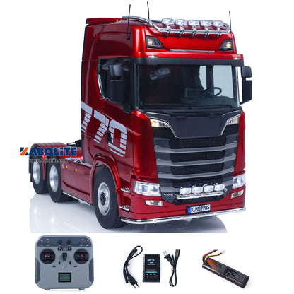 Fast Free Shipping for EU KABOLITE 1/14 770S 100 RC Tractor Truck 6x6 Remote Control Lorry Car 2Speed Gearbox Differential Lock Battery Radio RTR Model