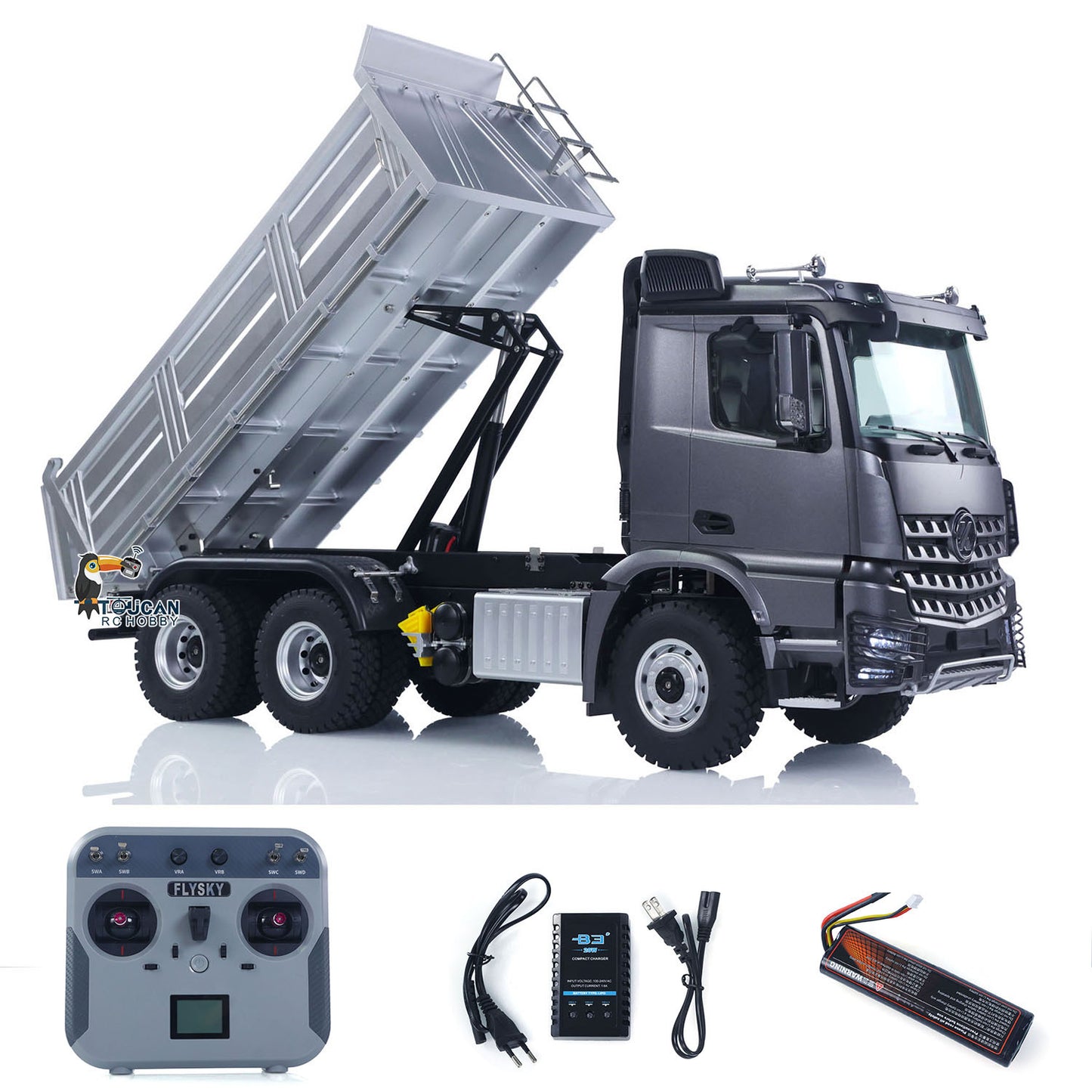 Fast Free Shipping New 2.4G RC Electric Lifting Dumper 5702 Model 1:14 6*6 Remote Control Tipper Lifting Rod Vehicle Sound Light Motor RTR Car Toy