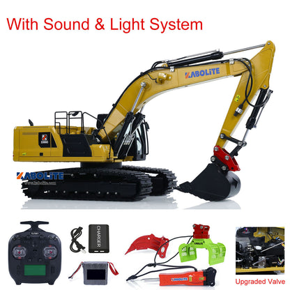 Fast Free Shipping for EU Kabolite K961-100S Pro Hydraulic RC Excavator 1/18 RTR Metal Remote Control Digger FlySky ST8 Radio Construction Model
