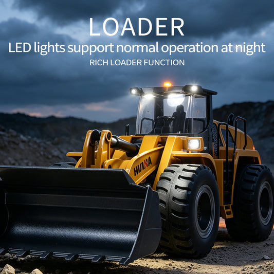 Limited-Time Sale US Stock HUINA 1583 1/14 Electric RC Loader with 24CH 2.4G Radio Controller Lights Sound for RC Construction Vehicles Enthusiasts