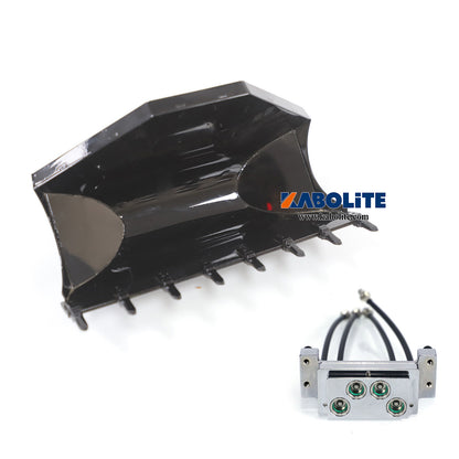 Kabolite Metal Bucket Hydraulic Short/Long Clamp Upgrade Spare Parts for K988-100S RC Loader