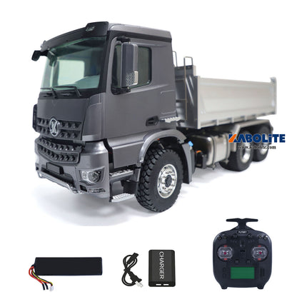 Kabolite K3364 1/14 6x6 Metal Hydraulic RC Dump Truck with FS ST8 Radio Controller