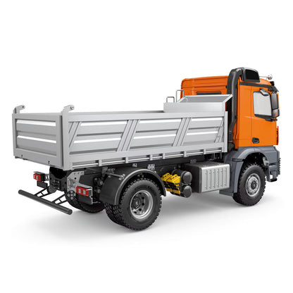 US STOCK 1/14 Kabolite 5701 Radio Control Dump Truck 4x4 Tipper Car Sound Light Model Ready to Run 2-Speed Gearbox Battery For Christmas Gift