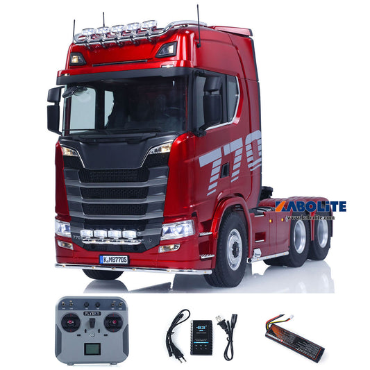 KABOLITE 1/14 770S 100 RC Tractor Truck 6x6 Lorry Model FlySky Radio System 2Speed Gearbox