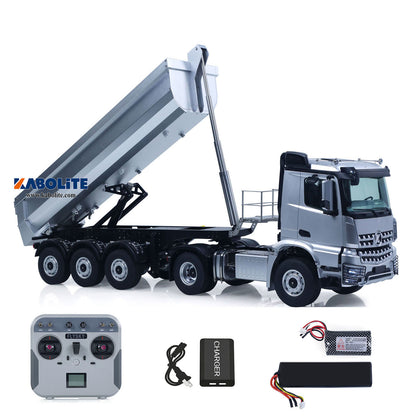 Fast Free Shipping for EU Kabolite K5801 Car 1/14 Scale 4X4 RC Tractor Truck 3Axles AWD W/ Electric Lifting Hopper Dump Trailer Tipper Battery