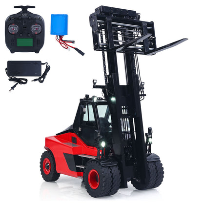 Fast Free Shipping for EU Kabolite K180-100 1/14 4X2 Remote Control Hydraulic Forklift 3-Way Vavles RTR Flysky ST8 Radio Controller Light Sound System