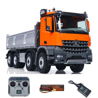 Limited Time Deal Kabolite 8X8 1/14 RC Electric Lifting Dumper Truck K5703 Remote Control Tipper Model 2Speed Gearbox Lights Sound System