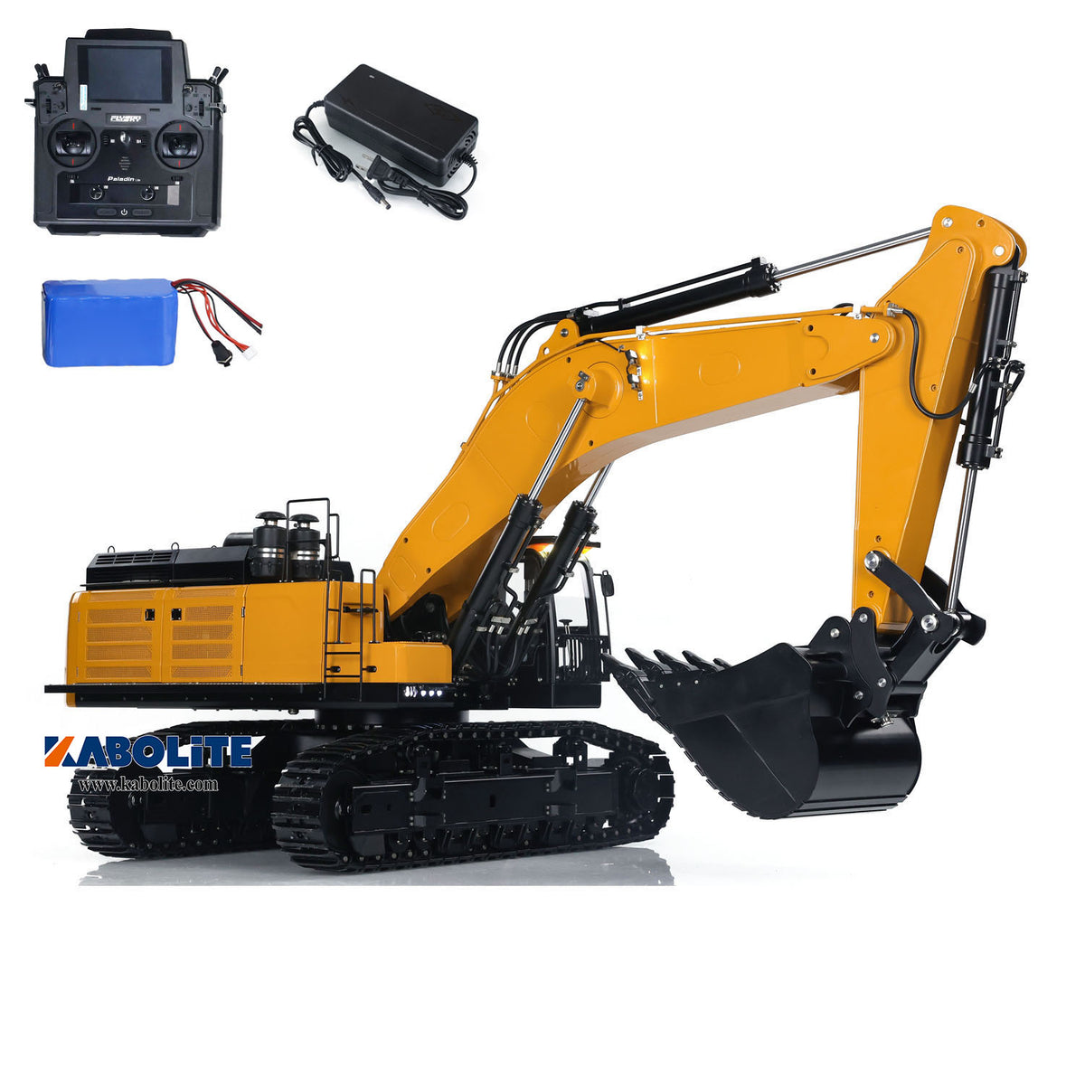 Kabolite K980 1/14 Metal Hydraulic RC Excavator SY980H Digger Model with 3CH Directional Valve