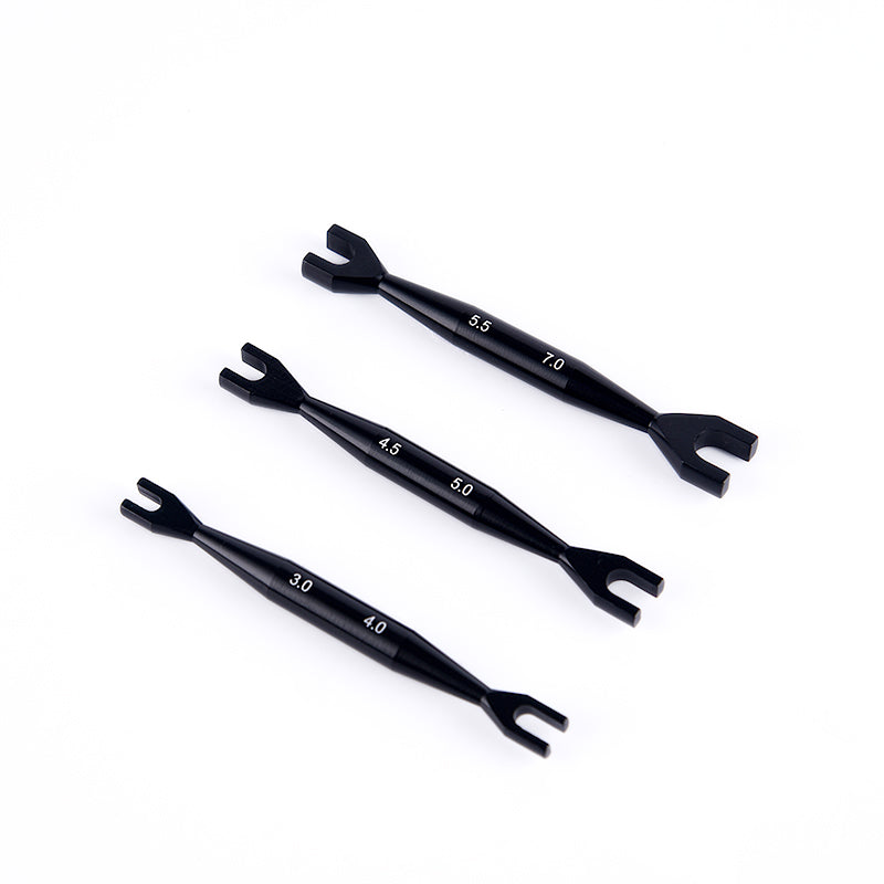 3pcs Open End Wrench Double End Spanner 3-4mm 4.5-5mm 5.5-7mm for RC Crawler Car Radio Control Electric Vehicle DIY Model