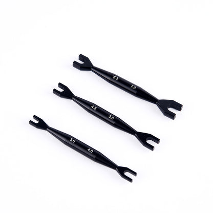 3pcs Open End Wrench Double End Spanner 3-4mm 4.5-5mm 5.5-7mm for RC Crawler Car Radio Control Electric Vehicle DIY Model