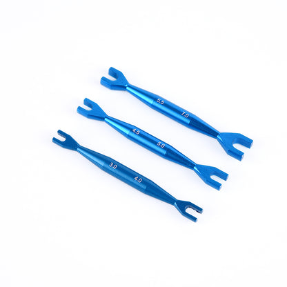 3pcs Open End Wrench Double End Spanner 3-4mm 4.5-5mm 5.5-7mm for RC Crawler Car Radio Control Electric Vehicle DIY Model