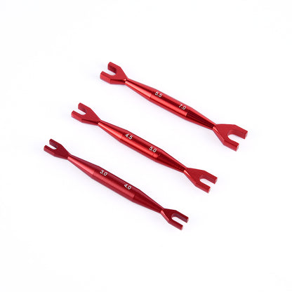 3pcs Open End Wrench Double End Spanner 3-4mm 4.5-5mm 5.5-7mm for RC Crawler Car Radio Control Electric Vehicle DIY Model