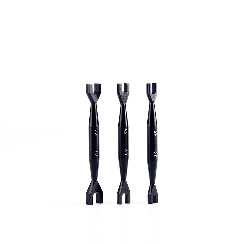 3pcs Open End Wrench Double End Spanner 3-4mm 4.5-5mm 5.5-7mm for RC Crawler Car Radio Control Electric Vehicle DIY Model