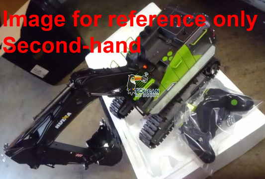 Fast Free Shipping Second Hand US Stock HUINA 1/14 593 Toys Model RC Excavator Car Gift Battery 2.4G Remote Control Digger