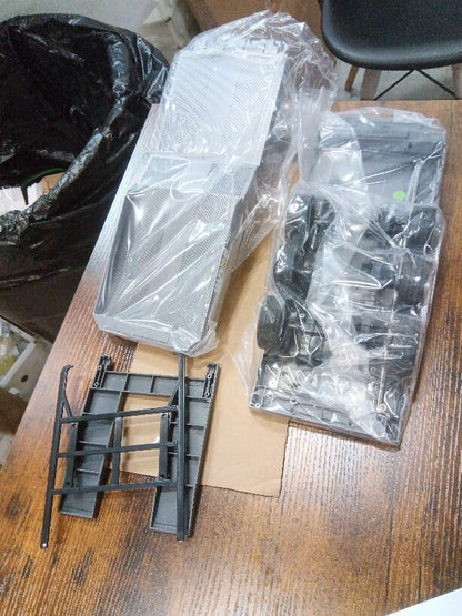 Fast Free Shipping Second Hand US Stock 73.5CM Plastic Semi Trailer Flatbed 1502 for 1/18 Remote Control Tractor Truck HUINA 1501 Electronic Support Legs Tail Board
