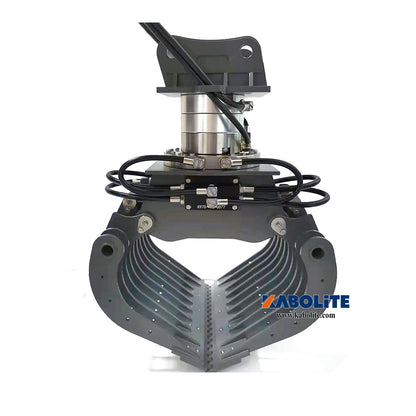 Kabolite Metal Hydraulic Claw Shear Fork Attachment Upgrade Spare Parts for 1/14 K350-200 RC Excavator Construction Digger