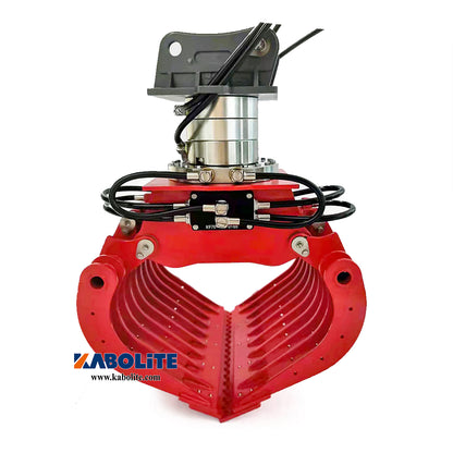 Kabolite Metal Hydraulic Claw Shear Fork Attachment Upgrade Spare Parts for 1/14 K350-200 RC Excavator Construction Digger