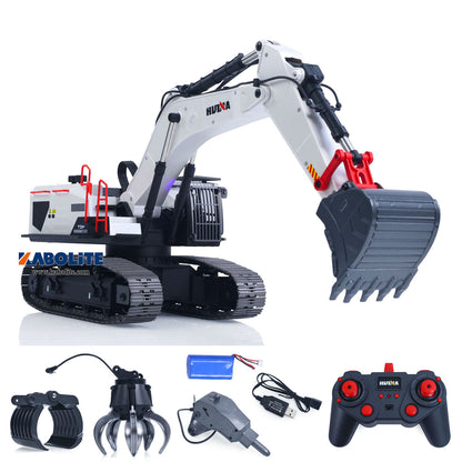 HUINA 1594 1/14 Metal RC Excavator with Bucket Drill Ball Wooden Claw