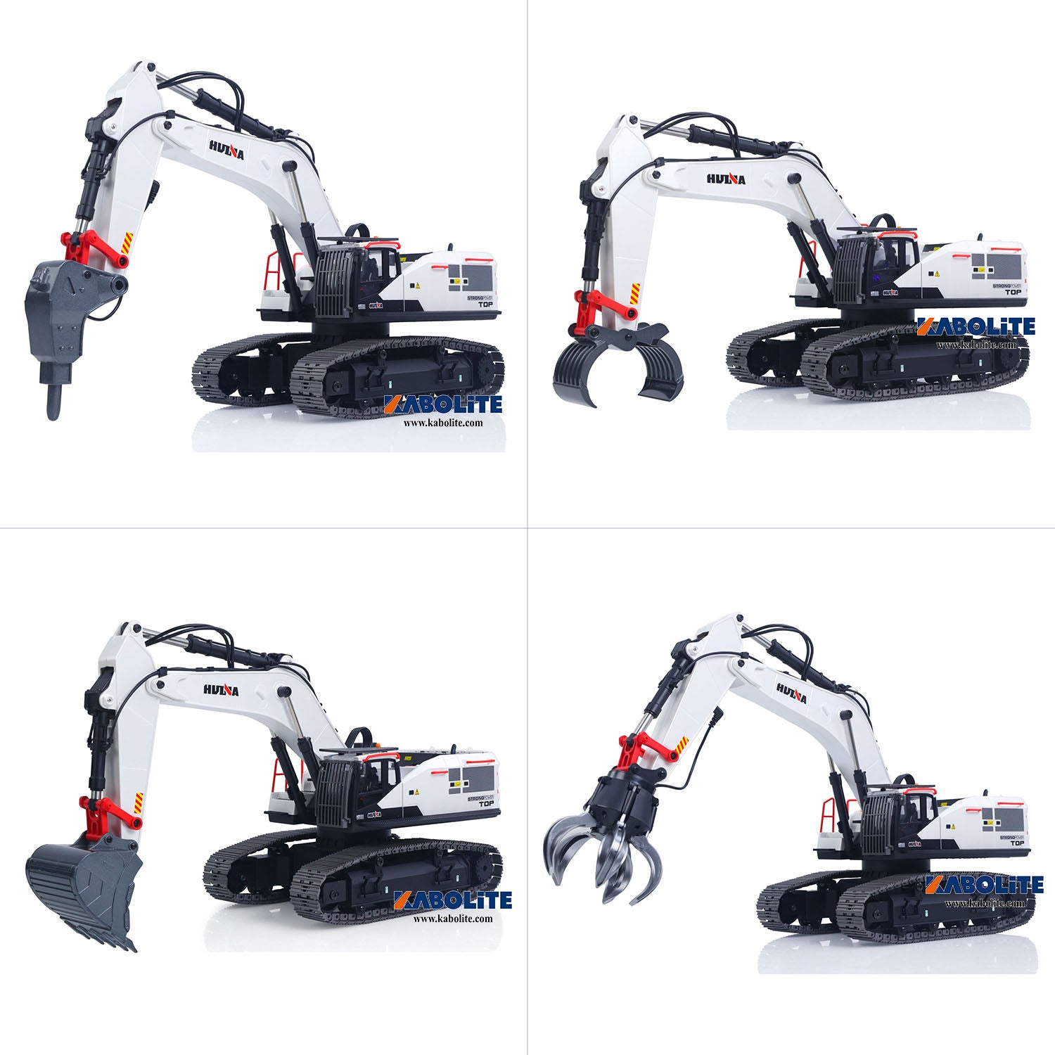 HUINA 1594 1/14 Metal RC Excavator with Lights Sound System