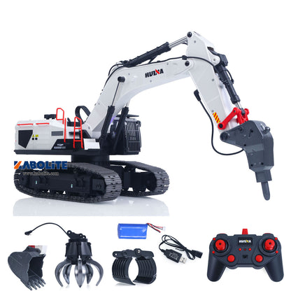 HUINA 1594 1/14 Metal RC Excavator with Lights Sound System