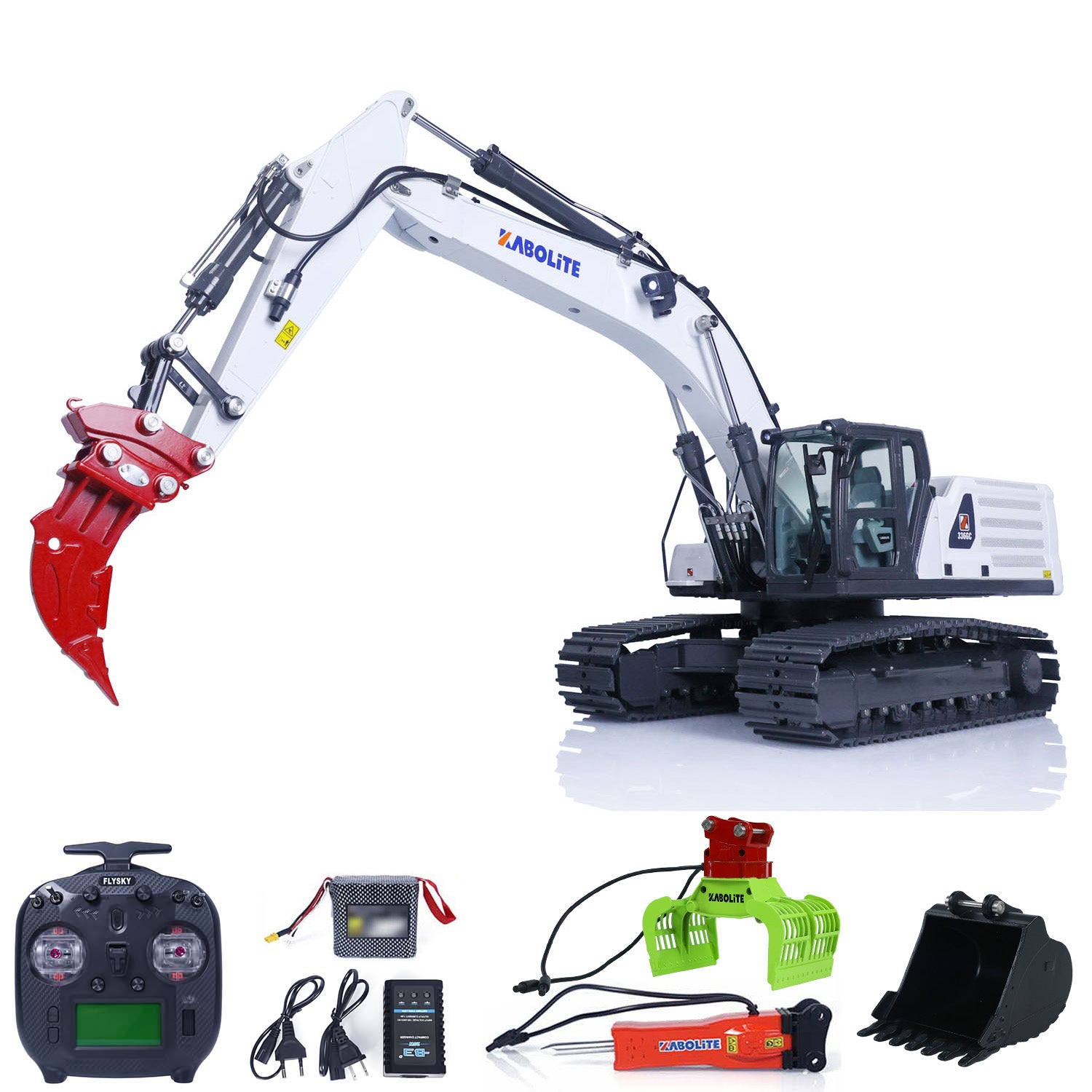 KABO 1/18 Scale RC Hydraulic Excavator K961-100S PRO Painted Assembled Model