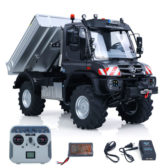 KABOLITE 5501 1/14 4X4 RC Off Road Crawler Truck with FS L12 Remote Controller 2 Speed Transmission Light Sound System