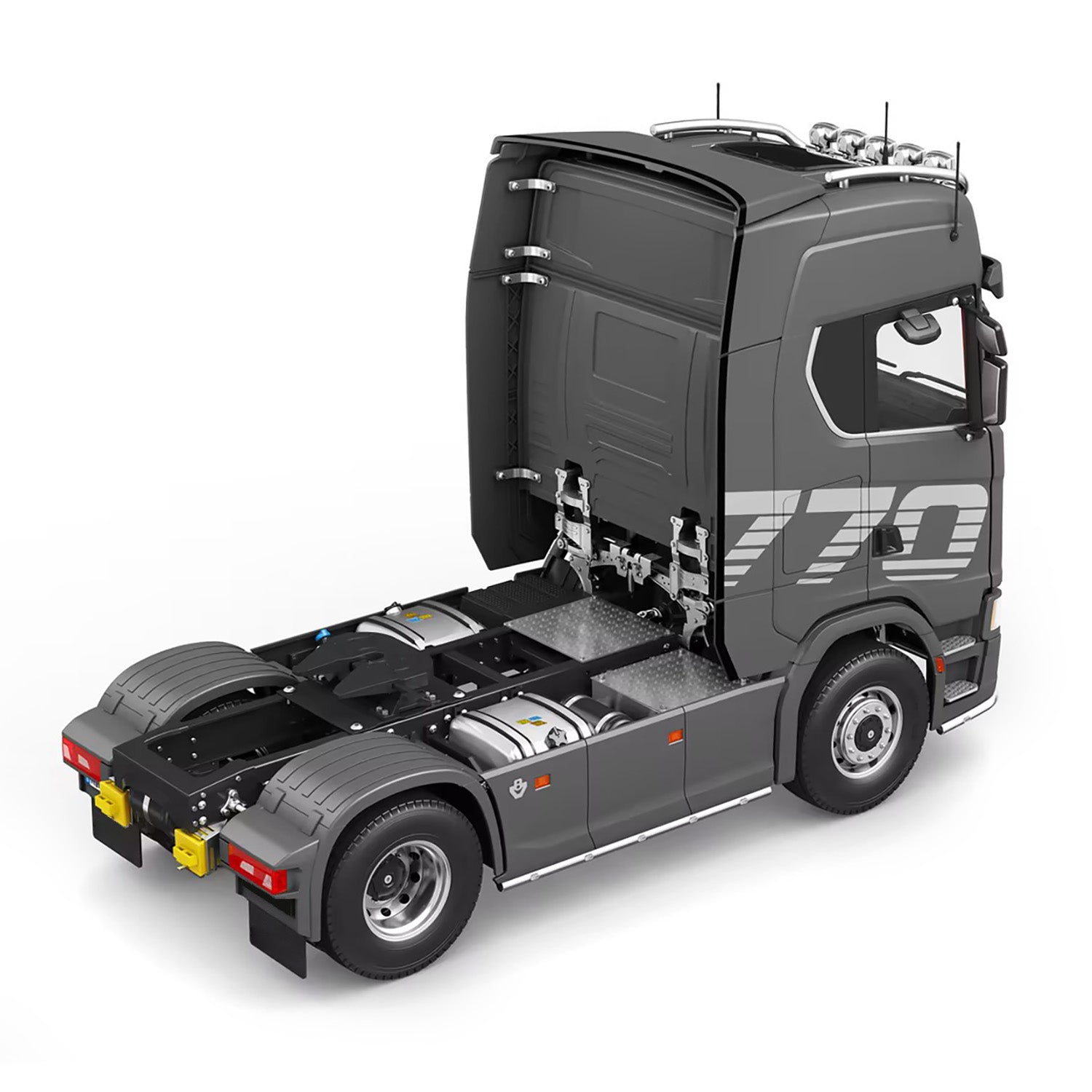KABOLITE 770S 100 1/14 4X2 RC Tractor Truck with Metal Chassis Sound Light System for Outdoor