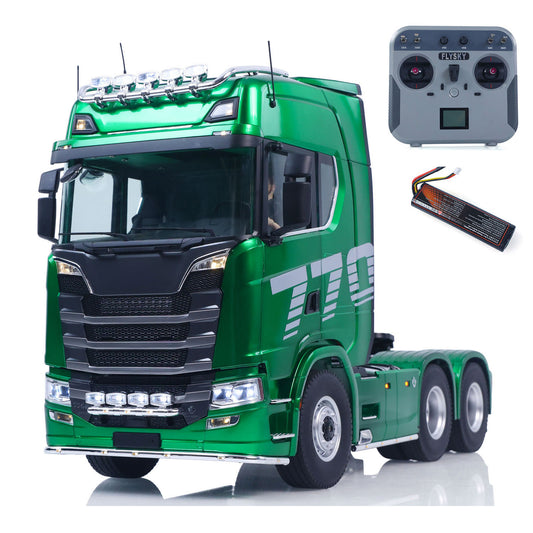 IN STOCK KABOLITE 770S 100 1/14 6X6 RC Tractor Truck with FlySky Radio Controller 2Speed Transmission Electric Windshield Wiper Sound Light