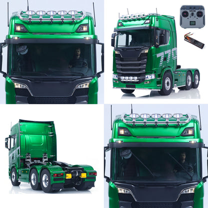 IN STOCK KABOLITE 770S 100 1/14 6X6 RC Tractor Truck with FlySky Radio Controller 2Speed Transmission Electric Windshield Wiper Sound Light