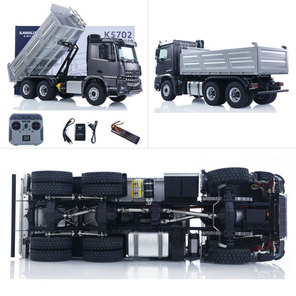Kabolite 1/14 5702 RC Electric Lifting Dumper FlySky Radio Controller 2 speed transmission