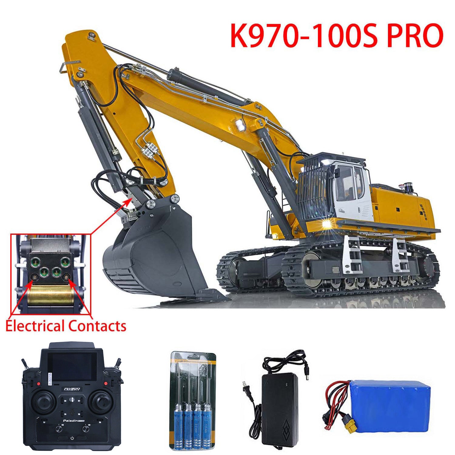 1/14 Kabolite K970 100S Pro Heavy Construction Vehicle Rotating Light GPS