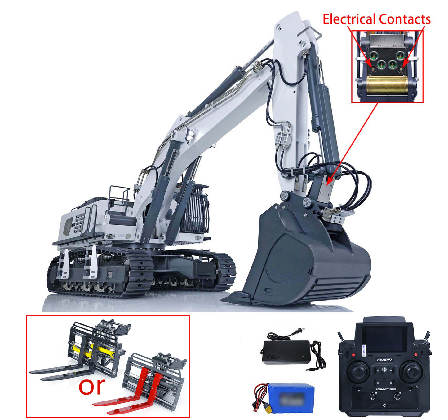 1/14 Kabolite K970 100S Pro RC Excavator Smoke Unit Light Sound System