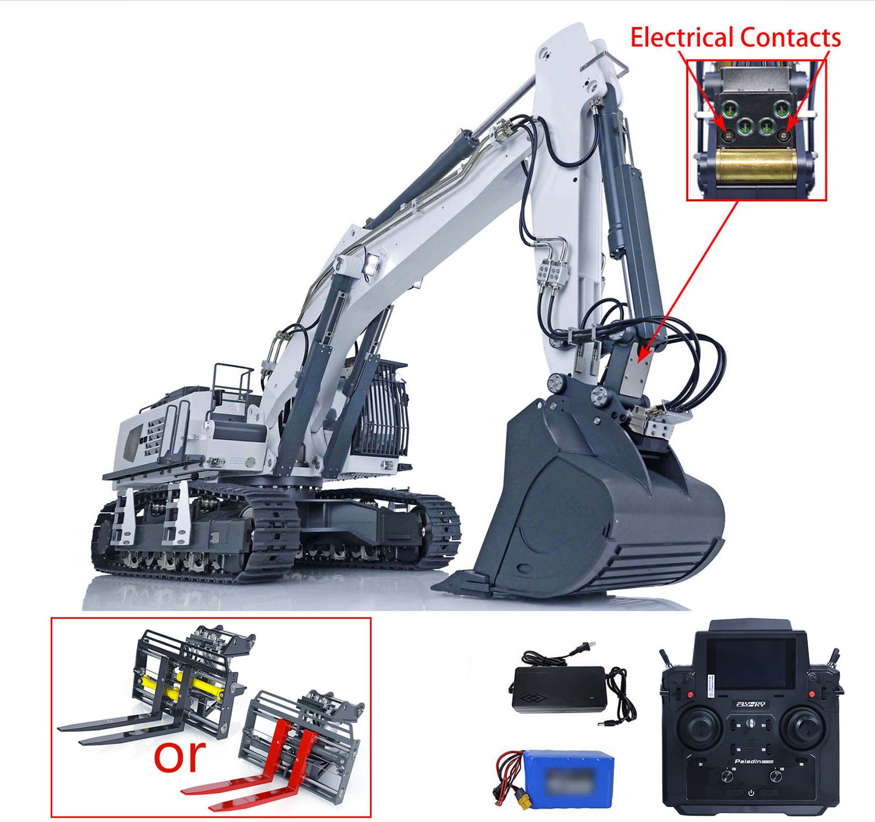 1/14 Kabolite K970 100S Pro RC Excavator Smoke Unit Light Sound System
