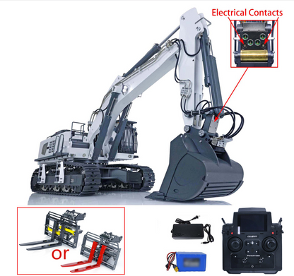 1/14 Kabolite K970 100S Pro RC Excavator Smoke Unit Light Sound System