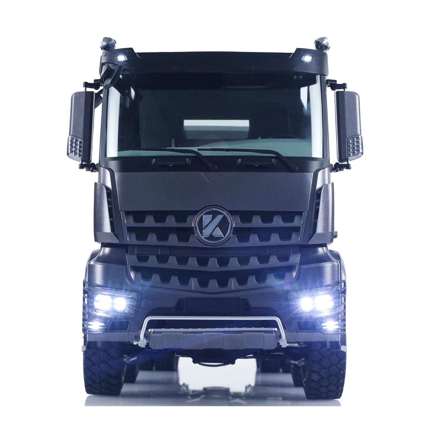 Kabolite K3367 1/14 Metal 8x8 Hydraulic Remote Control Dump Truck RC Tipper with ST8 Radio Controller Sonud Light 2 Speed Transmission