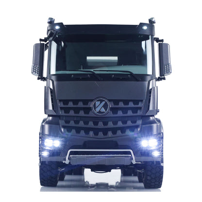 Kabolite K3367 1/14 Metal 8x8 Hydraulic Remote Control Dump Truck RC Tipper with ST8 Radio Controller Sonud Light 2 Speed Transmission