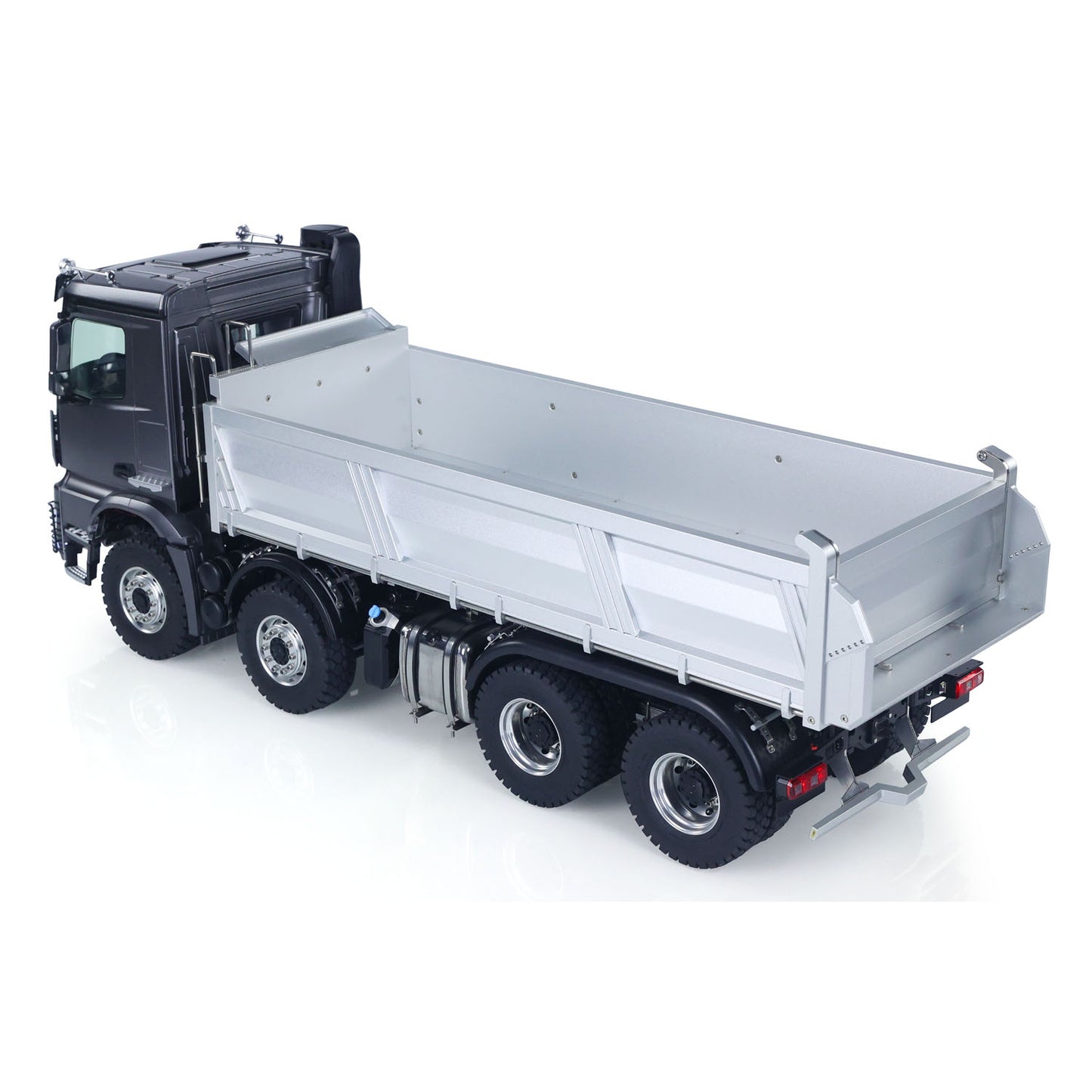 Kabolite K3367 1/14 Metal 8x8 Hydraulic Remote Control Dump Truck RC Tipper with ST8 Radio Controller Sonud Light 2 Speed Transmission