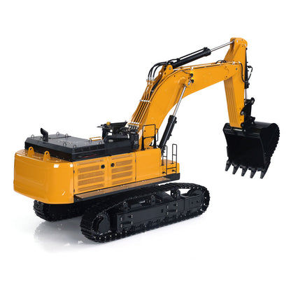 Kabolite K980 1/14 Metal Hydraulic RC Excavator SY980H Digger Model with FlySky PL18 Lite Radio Controller 3CH Directional Valve Light Sound System